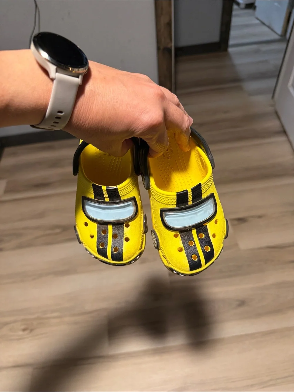Yellow Kids' Car Clog Sandals - Cute Vehicle Design toddler crocs size 9c